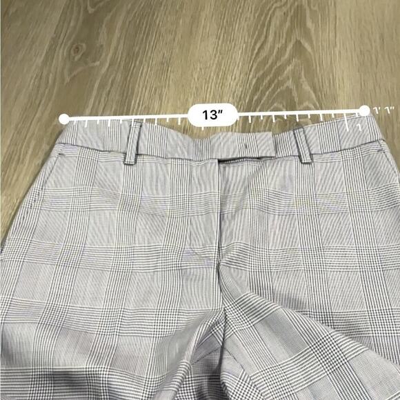 QL2 Quelledue Blue &‎ White Houndstooth Wide Leg High Rise Dress Pants Size 40 - Picture 9 of 11